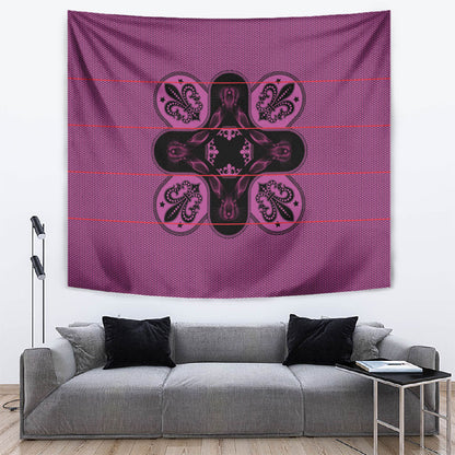 Bafokeng Rabbit Crown Palesa ea kharanium Tapestry Pink Seanamarena Basotho Blanket Inspired