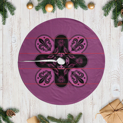 Bafokeng Rabbit Crown Palesa ea kharanium Tree Skirt Pink Seanamarena Basotho Blanket Inspired