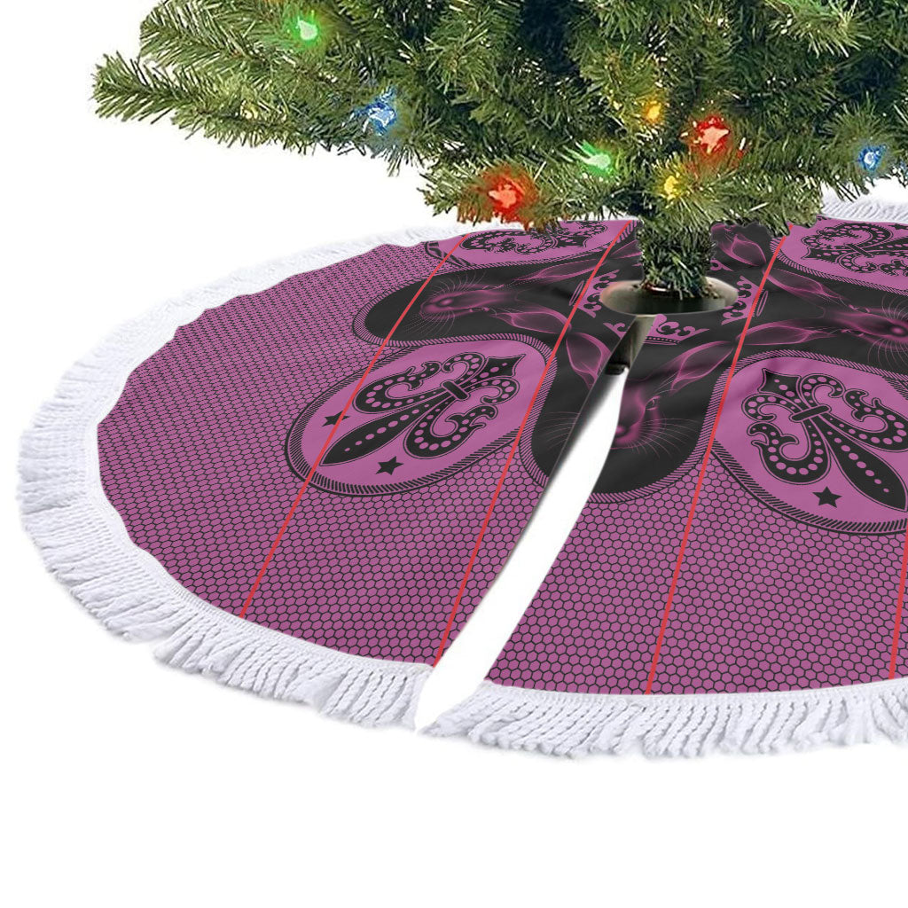 Bafokeng Rabbit Crown Palesa ea kharanium Tree Skirt Pink Seanamarena Basotho Blanket Inspired