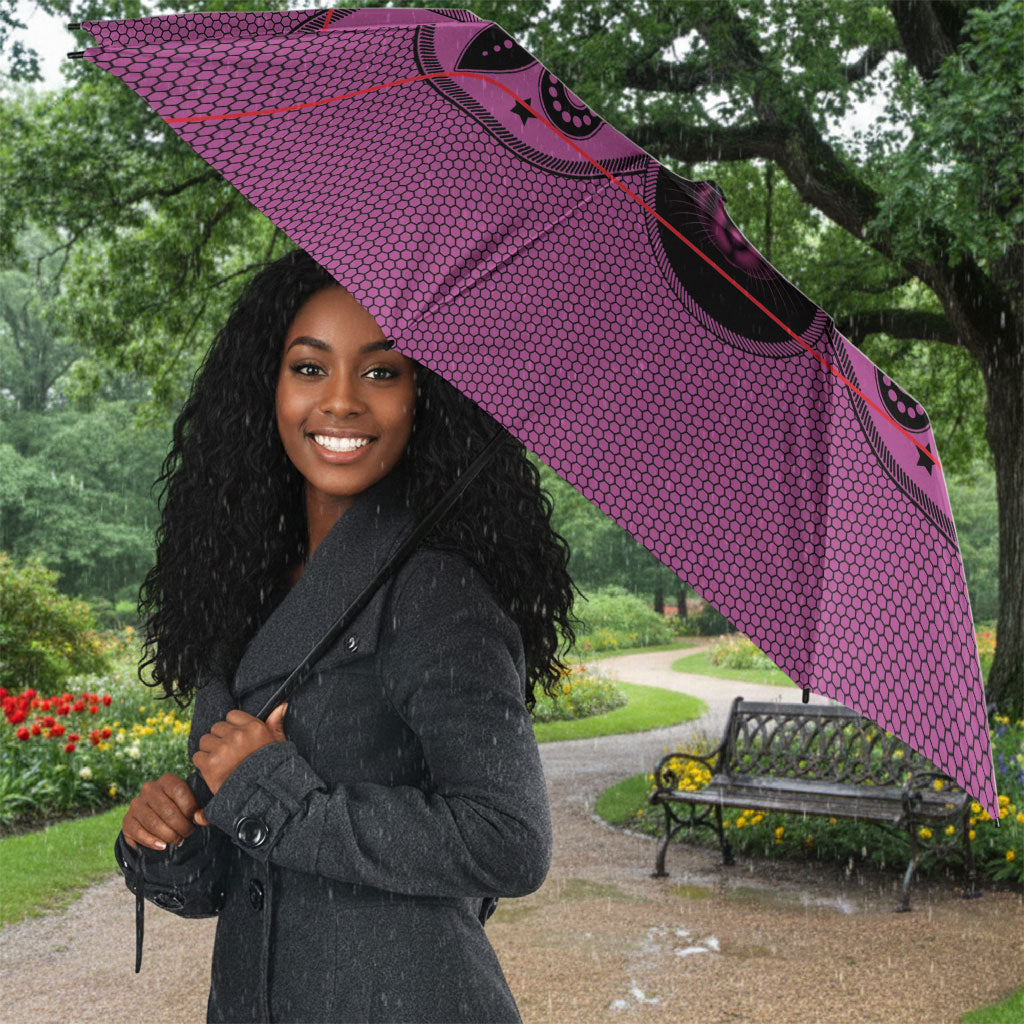 Bafokeng Rabbit Crown Palesa ea kharanium Umbrella Pink Seanamarena Basotho Blanket Inspired