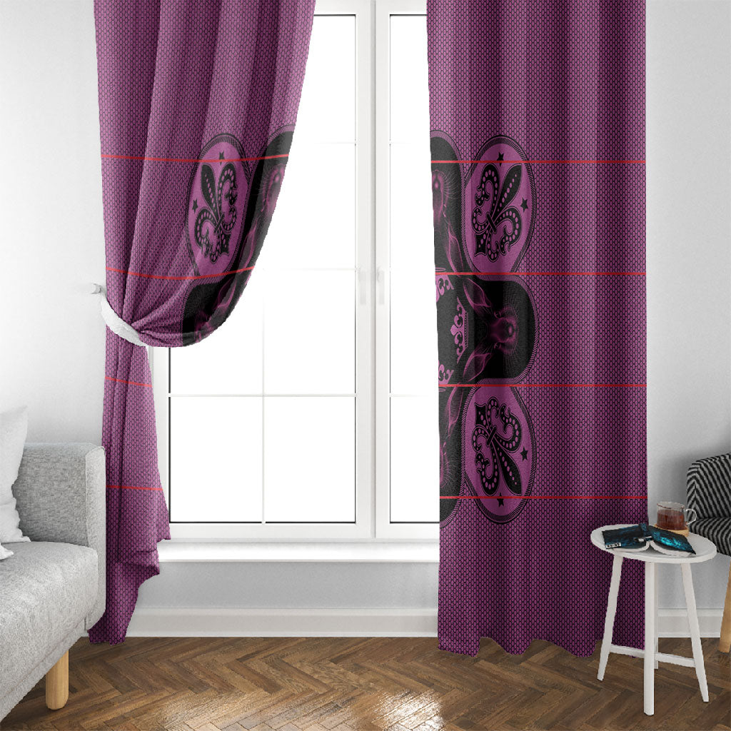 Bafokeng Rabbit Crown Palesa ea kharanium Window Curtain Pink Seanamarena Basotho Blanket Inspired