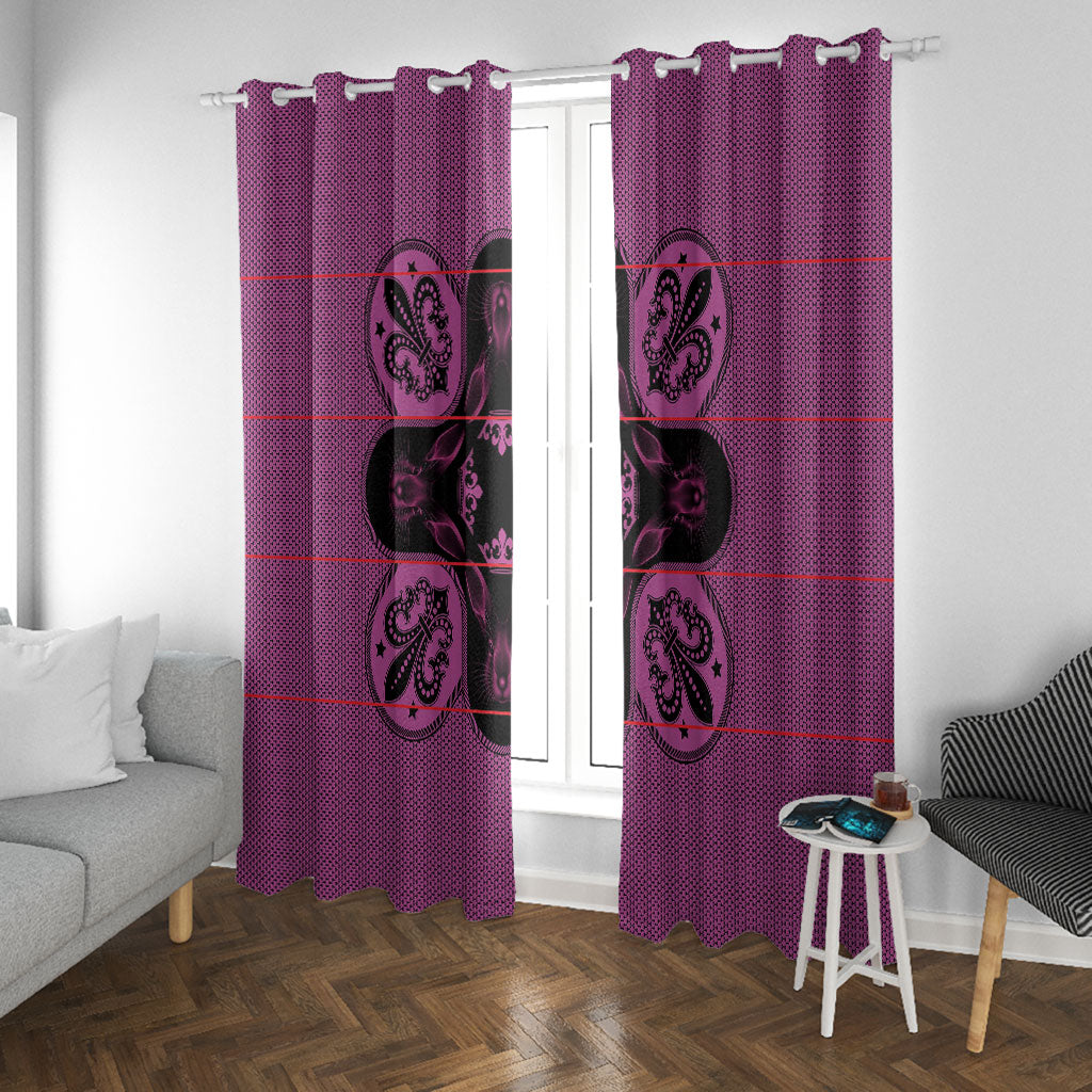 Bafokeng Rabbit Crown Palesa ea kharanium Window Curtain Pink Seanamarena Basotho Blanket Inspired