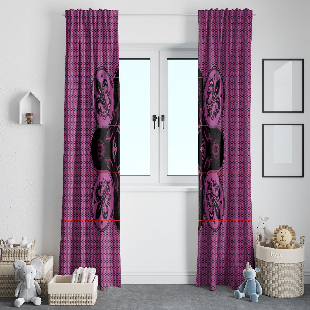 Bafokeng Rabbit Crown Palesa ea kharanium Window Curtain Pink Seanamarena Basotho Blanket Inspired