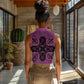 Bafokeng Rabbit Crown Palesa ea kharanium Women Sleeveless Polo Shirt Pink Seanamarena Basotho Blanket Inspired