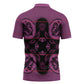 Bafokeng Rabbit Crown Palesa ea kharanium Zipper Polo Shirt Pink Seanamarena Basotho Blanket Inspired