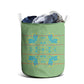 Green Hearts Crown Traditional Geometry Laundry Basket Seanamarena Basotho Blanket Inspired