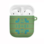 Green Hearts Crown Traditional Geometry AirPods Case Seanamarena Basotho Blanket Inspired