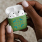 Green Hearts Crown Traditional Geometry AirPods Case Seanamarena Basotho Blanket Inspired