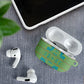 Green Hearts Crown Traditional Geometry AirPods Case Seanamarena Basotho Blanket Inspired