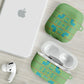 Green Hearts Crown Traditional Geometry AirPods Case Seanamarena Basotho Blanket Inspired