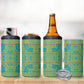 Green Hearts Crown Traditional Geometry 4 in 1 Can Cooler Tumbler Seanamarena Basotho Blanket Inspired