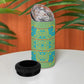 Green Hearts Crown Traditional Geometry 4 in 1 Can Cooler Tumbler Seanamarena Basotho Blanket Inspired