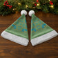 Green Hearts Crown Traditional Geometry Christmas Santa Hat Seanamarena Basotho Blanket Inspired