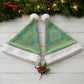 Green Hearts Crown Traditional Geometry Christmas Santa Hat Seanamarena Basotho Blanket Inspired