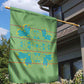 Green Hearts Crown Traditional Geometry Garden Flag Seanamarena Basotho Blanket Inspired