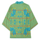 Green Hearts Crown Traditional Geometry Kimono Seanamarena Basotho Blanket Inspired