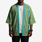 Green Hearts Crown Traditional Geometry Kimono Seanamarena Basotho Blanket Inspired