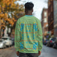 Green Hearts Crown Traditional Geometry Long Sleeve Shirt Seanamarena Basotho Blanket Inspired
