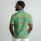 Green Hearts Crown Traditional Geometry Polo Shirt Seanamarena Basotho Blanket Inspired