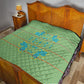 Green Hearts Crown Traditional Geometry Quilt Seanamarena Basotho Blanket Inspired