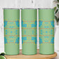 Green Hearts Crown Traditional Geometry Skinny Tumbler Seanamarena Basotho Blanket Inspired