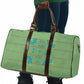 Green Hearts Crown Traditional Geometry Travel Bag Seanamarena Basotho Blanket Inspired