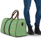 Green Hearts Crown Traditional Geometry Travel Bag Seanamarena Basotho Blanket Inspired