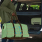 Green Hearts Crown Traditional Geometry Travel Bag Seanamarena Basotho Blanket Inspired