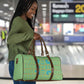 Green Hearts Crown Traditional Geometry Travel Bag Seanamarena Basotho Blanket Inspired