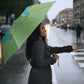 Green Hearts Crown Traditional Geometry Umbrella Seanamarena Basotho Blanket Inspired