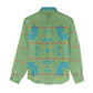 Green Hearts Crown Traditional Geometry Women Casual Shirt Seanamarena Basotho Blanket Inspired