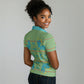 Green Hearts Crown Traditional Geometry Women Polo Shirt Seanamarena Basotho Blanket Inspired