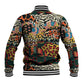 African Mixed Wild Animal Skins Baseball Jacket