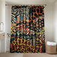 African Mixed Wild Animal Skins Bathroom Set