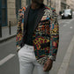 African Mixed Wild Animal Skins Blazer