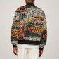 African Mixed Wild Animal Skins Bomber Jacket
