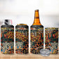African Mixed Wild Animal Skins 4 in 1 Can Cooler Tumbler