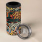 African Mixed Wild Animal Skins 4 in 1 Can Cooler Tumbler