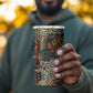 African Mixed Wild Animal Skins 4 in 1 Can Cooler Tumbler