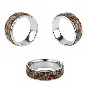 African Mixed Wild Animal Skins Classic Ring - African Pride