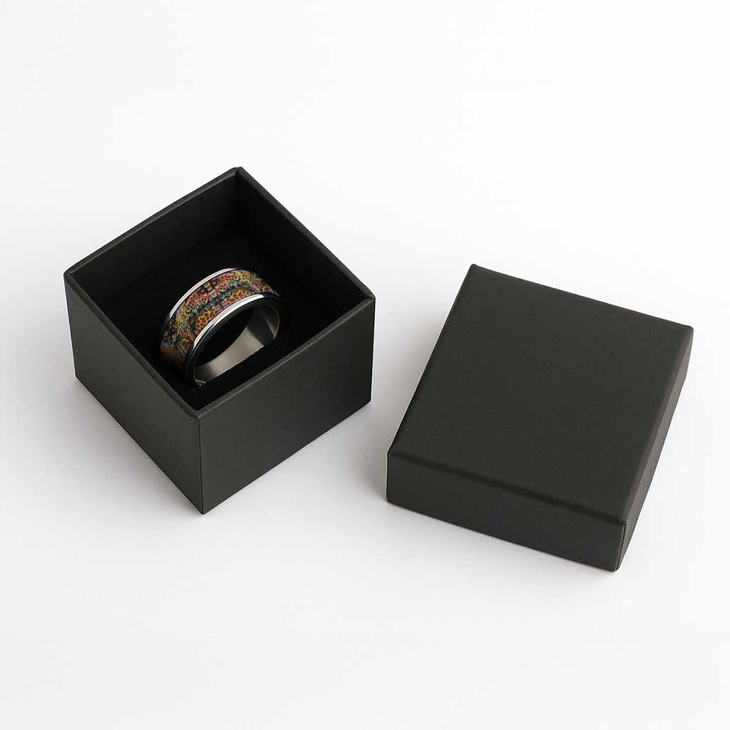 African Mixed Wild Animal Skins Classic Ring - African Pride
