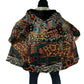 African Mixed Wild Animal Skins Cloak