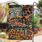 African Mixed Wild Animal Skins Garden Flag