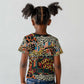 African Mixed Wild Animal Skins Kid T shirt
