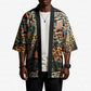 African Mixed Wild Animal Skins Kimono