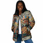 African Mixed Wild Animal Skins Padded Jacket