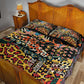 African Mixed Wild Animal Skins Quilt Bed Set