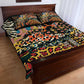 African Mixed Wild Animal Skins Quilt Bed Set