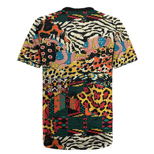 African Mixed Wild Animal Skins Rugby Jersey