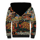 African Mixed Wild Animal Skins Sherpa Hoodie